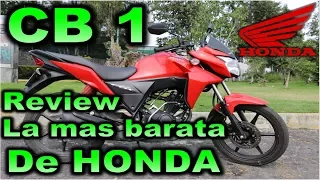 Prueba HONDA CB1 110 CC |Review en Español con Blitz Rider