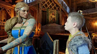 God of War 5 Ragnarok - All Sif Cutscenes & Secret Scenes Thor's Wife (4K 60FPS) GoW5 2022 PS5