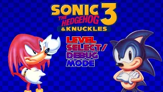 How to get Level select and Debug Mode in sonic 3 & knuckles (on Nintendo Switch)