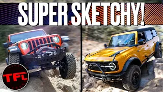 It Gets Super Sketch Super Quick: New Ford Bronco vs Lifted & Modified JK & JL Jeep Wrangler!