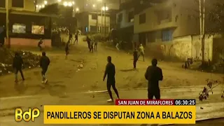 SJM: pandilleros se enfrentan a balazos en la zona de Pamplona Baja