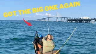 Went back to the Skyway Fishing Pier with my kayak to catch our weekend dinner😋