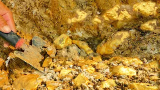 RICH IMMEDIATELY! DISCOVERY OF GOLD IN THE STONE OF GOLD TREASURE WORTH MILLION DOLLAR, DIGGING GOLD