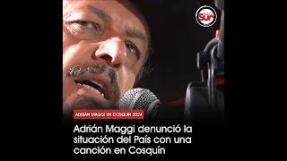 Adrián Maggi denunció la situación del país con una canción en Cosquín