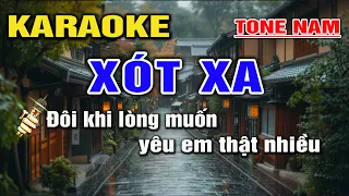 Karaoke Xót Xa Tone Nam I Phối Mới Dễ Hát Nhất I Karaoke Lâm Hiền