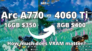 Arc A770 16GB vs RTX 4060 Ti 8GB: The Ultimate Comparison!!!