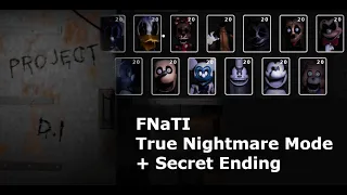 FNaTI True Nightmare Mode (All 20) & Secret Ending | Five Nights at Treasure Island