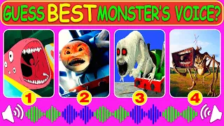 Guess Monster Voice Train Eater, Spider Thomas, Cursed Percy, Megahorn Coffin Dance