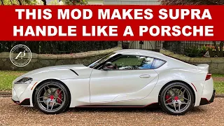 THIS MOD MAKES THIS GR SUPRA HANDLE LIKE A PORSCHE - Engineer upgrades the wheels and tires