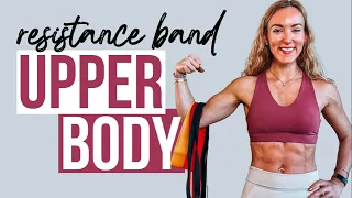 40 Min Resistance Band Upper Body Workout At Home | 2 x 20 Min No Repeat Supersets