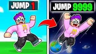 Roblox BUT Every Second You Get +1 JUMP POWER!? (ALL LEVELS & ALL BADGES UNLOCKED!)