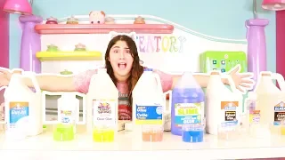 MAKING ALL TYPES OF GLUE IN SLIME ~ which one is best for slime ~ Slimeatory #404