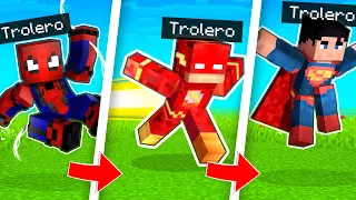 MINECRAFT pero CADA MINUTO SOMOS UN HÉROE DIFERENTE!