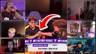 Streamers REACT To Clix's FNCS Invitational Win🏆 (Tfue, Mongraal, Nick Eh 30)