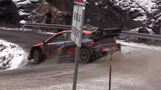 Rallye Monte Carlo 2024 Test Thierry Neuville WRC Hyundai i20 Rally1 FLAT OUT 😨