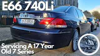 Servicing A 17 Year Old BMW V8 7 Series - 2005 E66 740Li