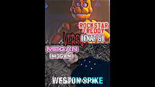 Megan Vs Rockstar Freddy #m3gan #fnaf6 #freddy #battle #shorts #horror