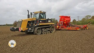 Caterpillar Challenger 85D | Väderstad Rapid A800S | Drilling | Classic | Rubber Track Revolution