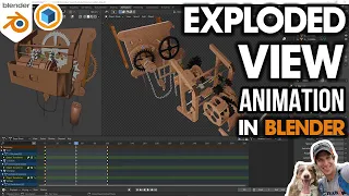How to Create an EXPLODED VIEW ANIMATION in Blender!