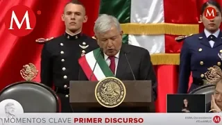 Mejores momentos del discurso de AMLO en San Lázaro