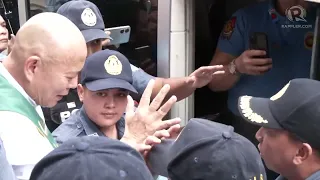 Former senator De Lima arrives at Muntinlupa RTC for drug charge hearing