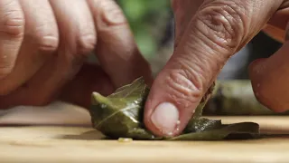 how to wrap grape leaves for dolma