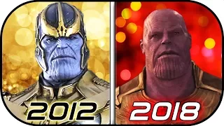 EVOLUTION of THANOS in Movies (2012-2018) History of Thanos Avengers Infinity War