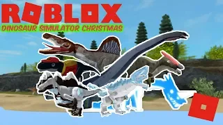 Roblox Dinosaur Simulator Christmas - UPDATE IS HERE! (Movie Spinosaurus, Barosaurus, PIZZA MAPU!)