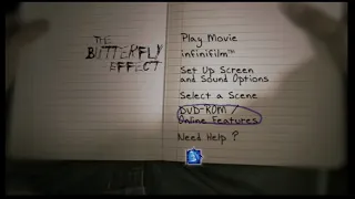 Infinifilm -The Butterfly Effect Directors Cut DVD Menu A