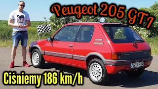 1988 Peugeot 205 GTI - 1.9, lecz nie TDI. Nie GOLF, a jednak GTI.