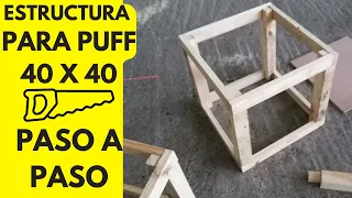 TE ENSEÑO A HACER UNA ESTRUCTURA PARA PUFF CUBO / @tapiceriatapivic