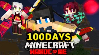 【マイクラ】鬼滅の刃の世界で100日サバイバルやった結果【マインクラフト】【100Days】