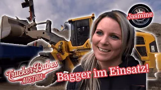 BAGGER IM EINSATZ! Jasmine übernimmt das Fahrerhaus | Trucker Babes Austria | ATV
