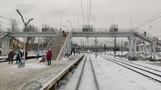 Почувствуй себя машинистом Ласточки! Вид от первого лица по маршруту Санкт-Петербург - Сосново.