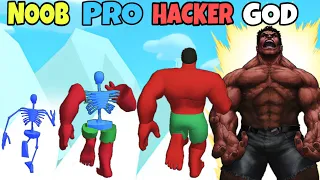 NOOB vs PRO vs HACKER vs GOD in SuperHero Pick 3D (New Upgrade)