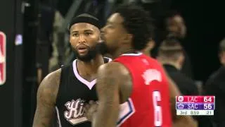 Demarcus Cousins Records a Double Double in Season Opener