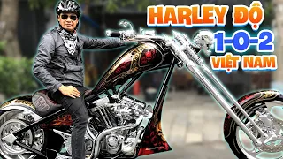 Nghệ Sĩ Tiết Cương cho sư đệ DuMi trải nghiệm Harley độ có "1-0-2" tại Việt Nam