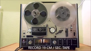 AKAI 4000DS mk II RECORD TEST 38 CM SPEED