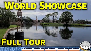 Relaxing Stroll & Full Tour of Epcot's World Showcase in 4K 60fps | Walt Disney World 2020