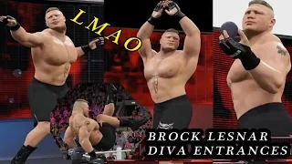 BROCK LESNAR DIVA ENTRANCES - WWE2k16 (PS4)