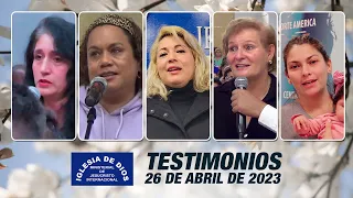 Testimonios 26 de abril de 2023 - Iglesia de Dios Ministerial de Jesucristo Internacional