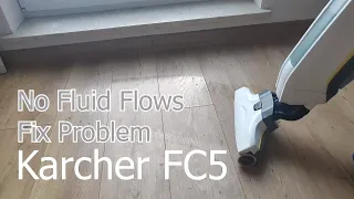 KARCHER FC5 - No liquid flows ? Repair Cleaning Nozzle/Hose