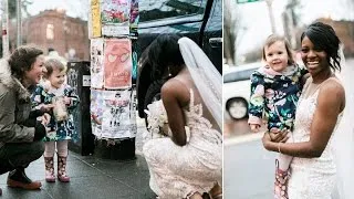 Little Girl Who Mistook Bride for Princess Becomes Part of Wedding Photos