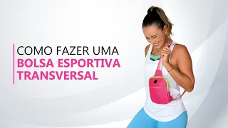 Como COSTURAR  passo a passo uma BOLSA TRANSVERSAL ESPORTIVA | Fácil para iniciantes Faça você mesmo