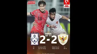 SENGIT || INDONESIA BERHASIL LOLOS KE SEMIFINAL USAI MENANG PENALTI DARI KOREA #feedshorts #fyp