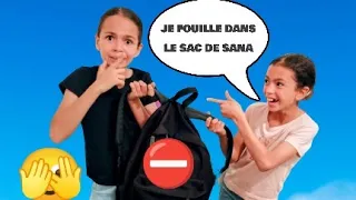 JE FOUILLE DANS LE SAC DE MA SŒUR (SANA)