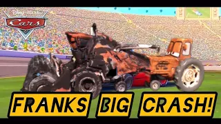 Disney Pixar Cars | The King's Big Crash (Tractor Tipping Version)
