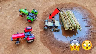 Diy tractor stuck in mud || mini sceince project part-4||@NovaFarming