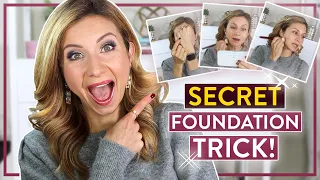 Secret EASY Foundation Trick for Winter Skin! Long Wearing, Full Coverage & Natural Looking!!
