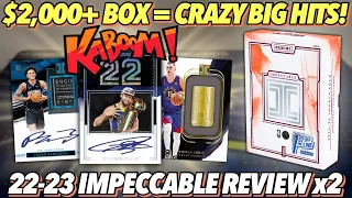 INSANE PULLS FROM $2,000+ BOXES! 😱🔥 2022-23 Panini Impeccable Basketball FOTL Hobby Box Review x2